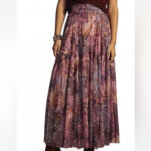 Misa Los Angeles Allesia Floral Colorful Maxi Skirt